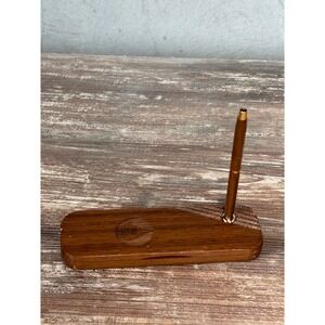 Vintage Wooden Pen Holder Engraved Pen Dealer Advisory Council 1994 Denver CO